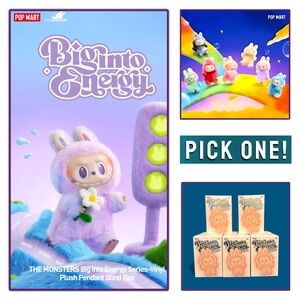Pop Mart The Monsters Big into Energy Vinyl Plush Pendant Labubu